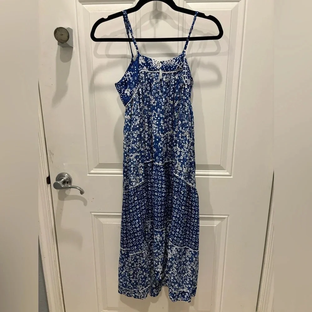 Poupette St. Barth Girls' Multi Print Tiered Sun Dress